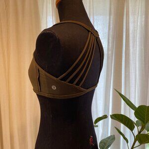 Lululemon Athletica Olive Sports Bra Sz 4
